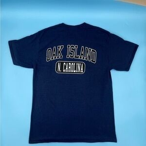 VTG Oak Island NC Front/Back Graphic Pocket Tee